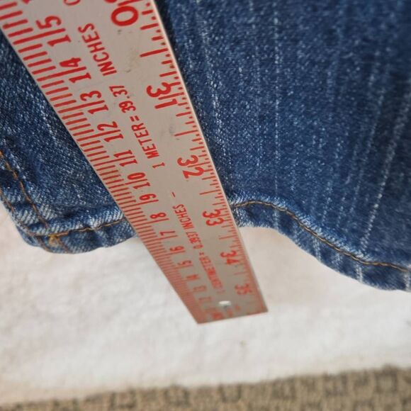 Bullseye Men's Zip Fly Classic Straight Leg Denim Jeans Blue Size 38 - Picture 3 of 6